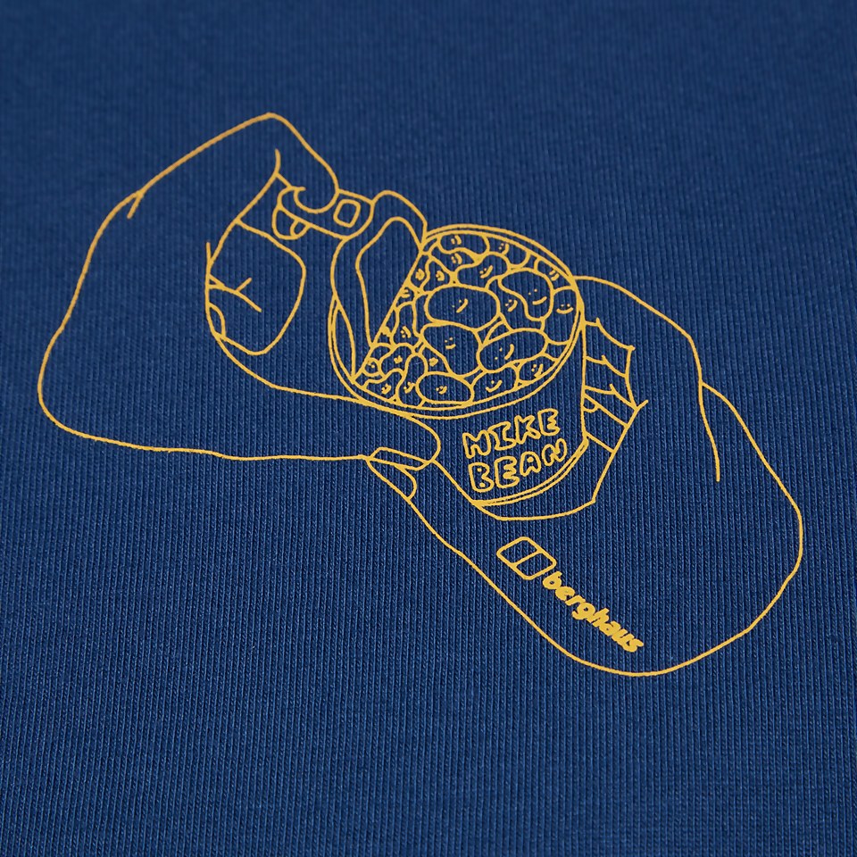 Mens Hike Beans Short Sleeve Tee - Dark Blue