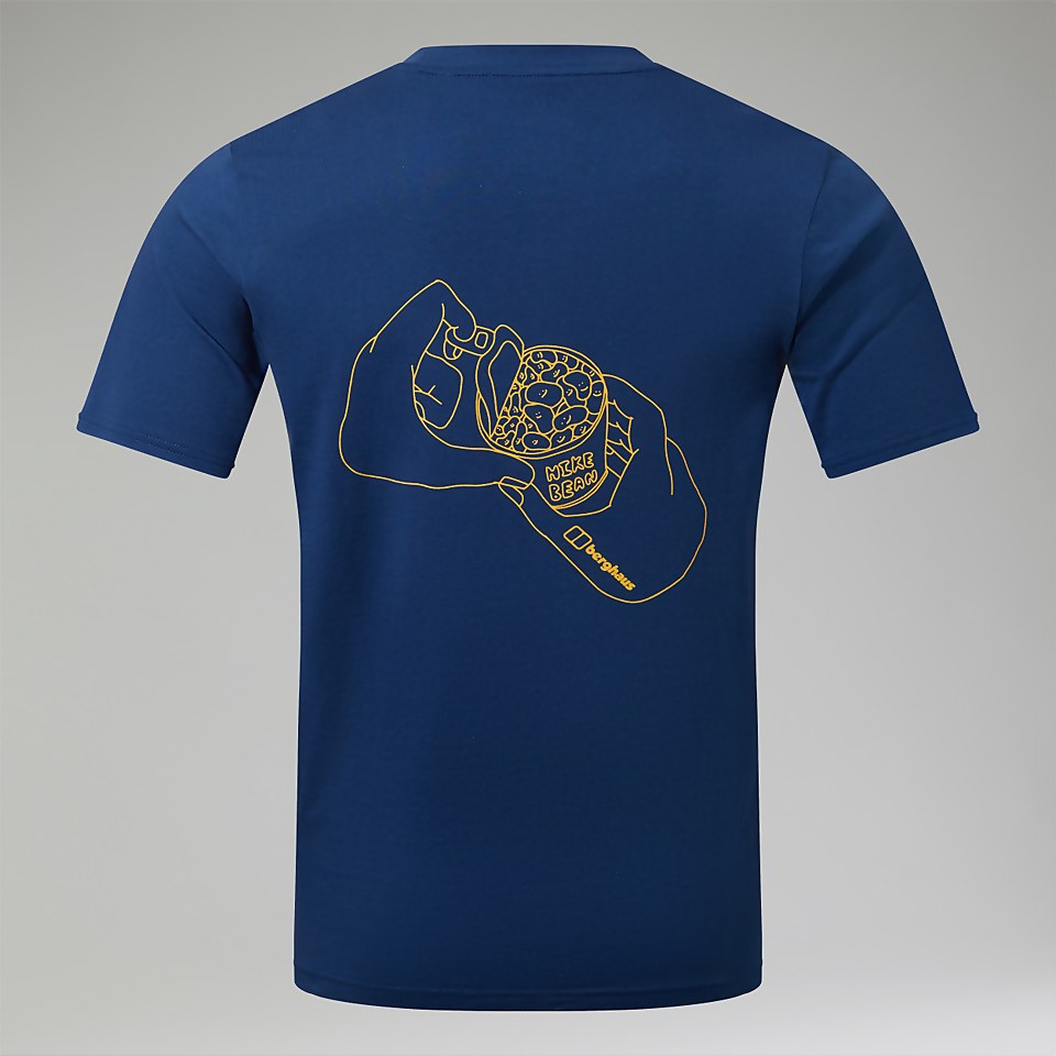 Hike Beans Short Sleeve Tee für Herren - Dunkelblau