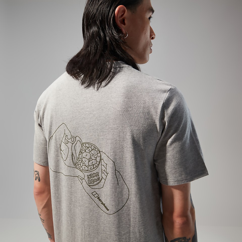 Hike Beans Short Sleeve Tee für Herren - Dunkelgrau