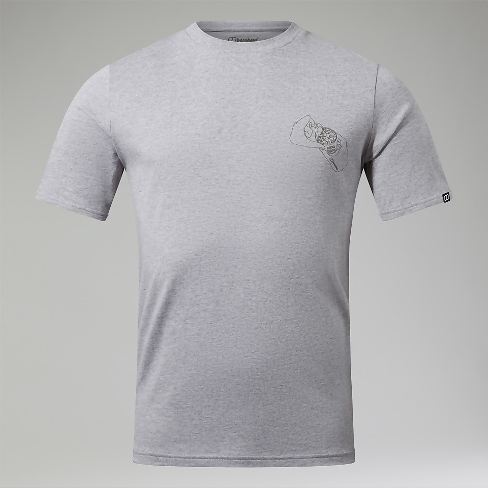 Hike Beans Short Sleeve Tee für Herren - Dunkelgrau