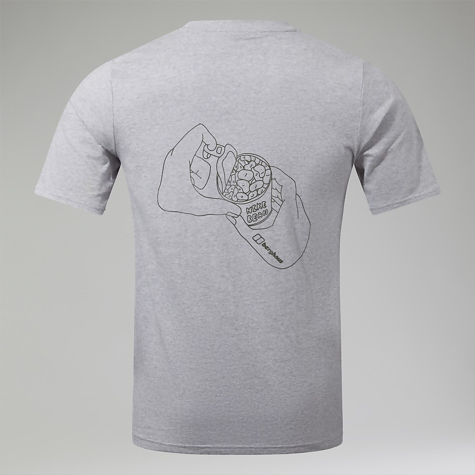 Hike Beans Short Sleeve Tee für Herren - Dunkelgrau