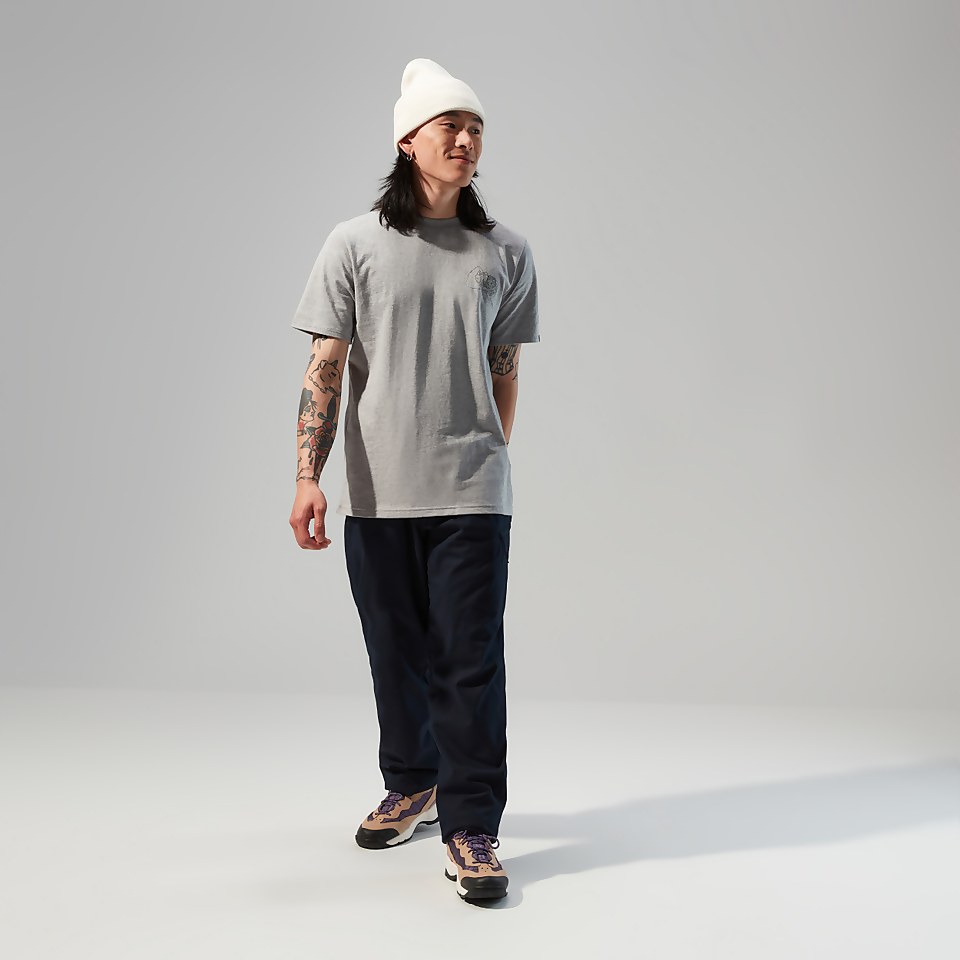 Hike Beans Short Sleeve Tee für Herren - Dunkelgrau