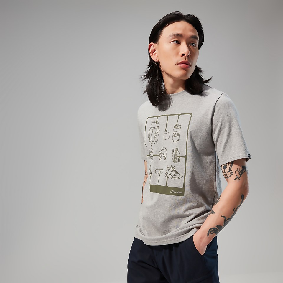 Hike Pack Short Sleeve Tee für Herren - Dunkelgrau