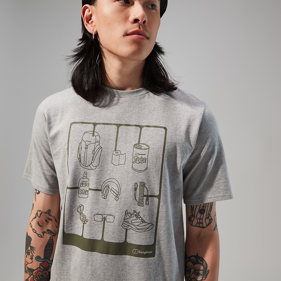 Hike Pack Short Sleeve Tee für Herren - Dunkelgrau