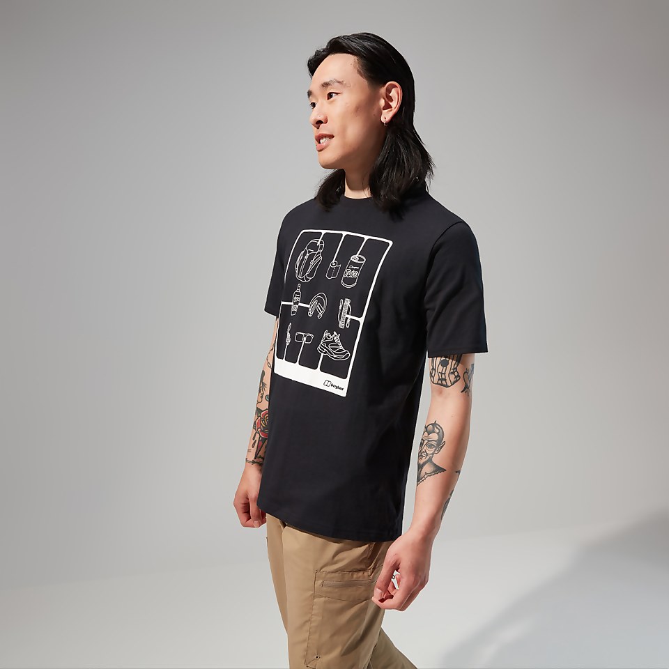 Hike Pack Short Sleeve Tee für Herren - Schwarz
