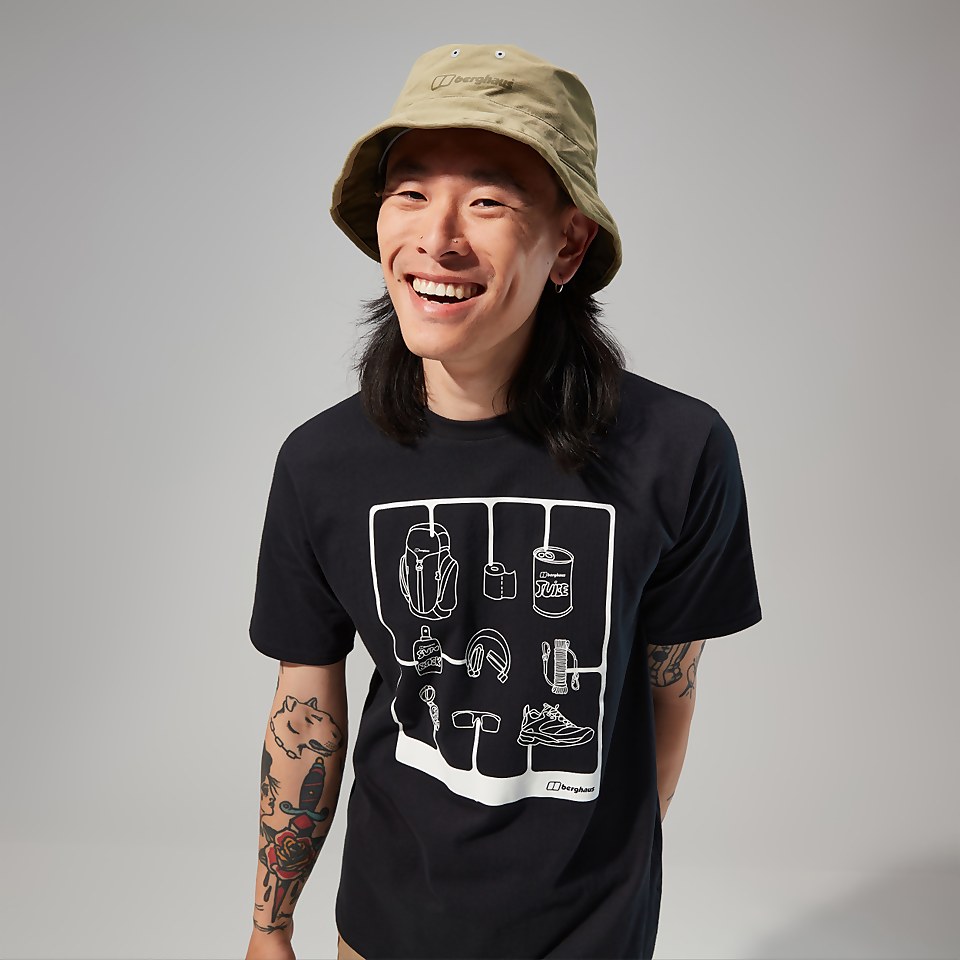 Hike Pack Short Sleeve Tee für Herren - Schwarz