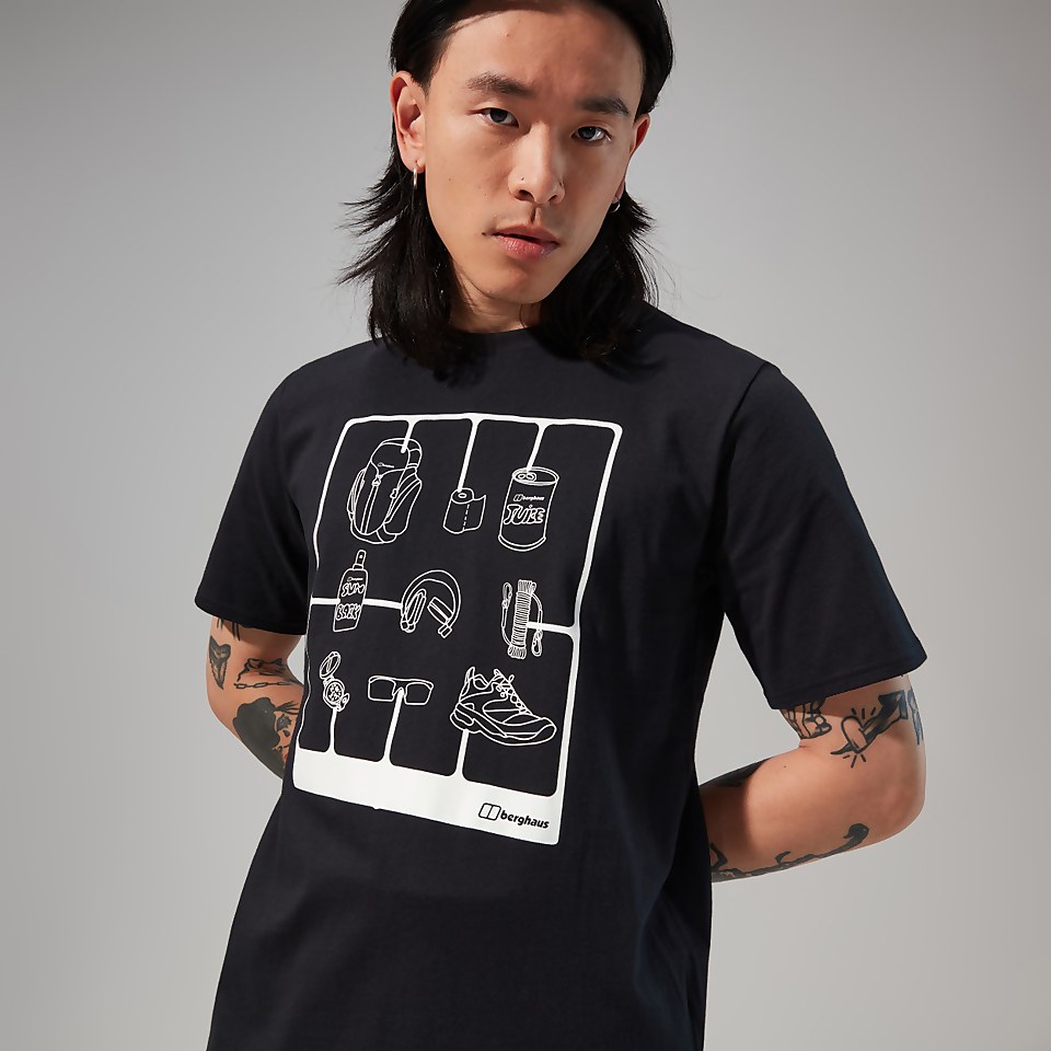 Hike Pack Short Sleeve Tee für Herren - Schwarz