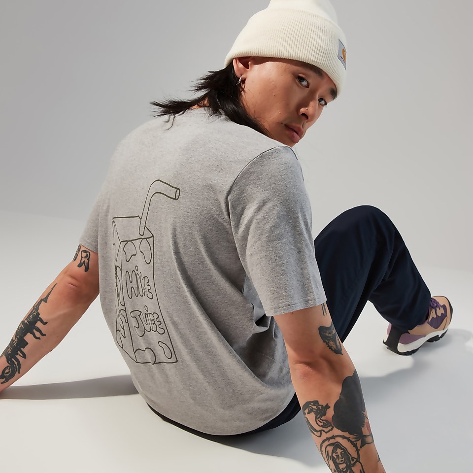 Hike Juice Short Sleeve Tee für Herren - Dunkelgrau