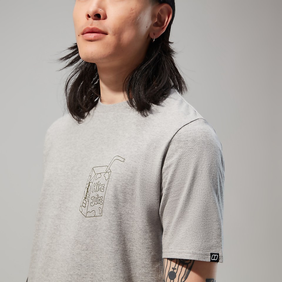 Hike Juice Short Sleeve Tee für Herren - Dunkelgrau