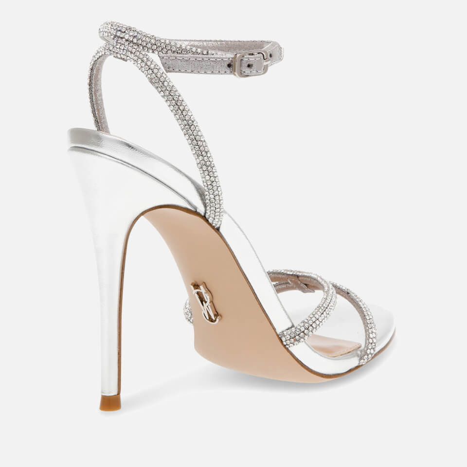 サンダル・ミュール STEVE MADDEN BRYANNA PUMP SANDALS Steve Madden Women's Bryanna Embellished Faux Suede Heeled