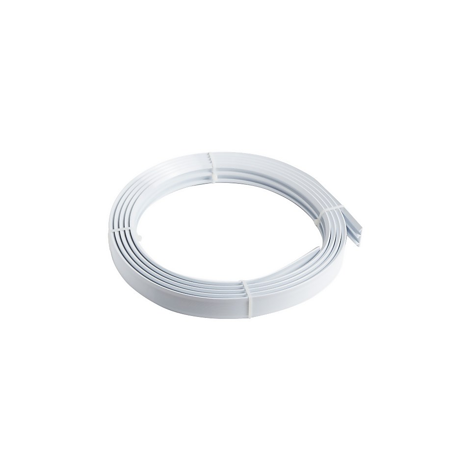 Lightweight PVC Coiled Track - 500cm - White