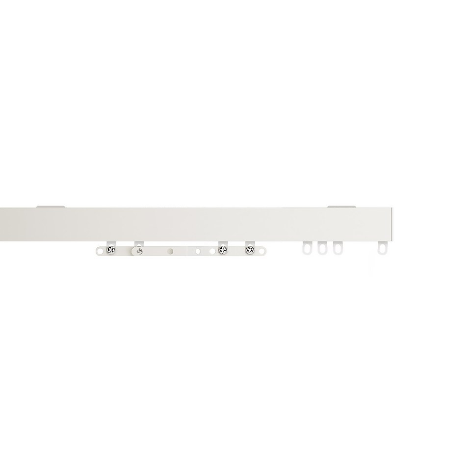 PVC Uncorded Curtain Track - 200cm - White