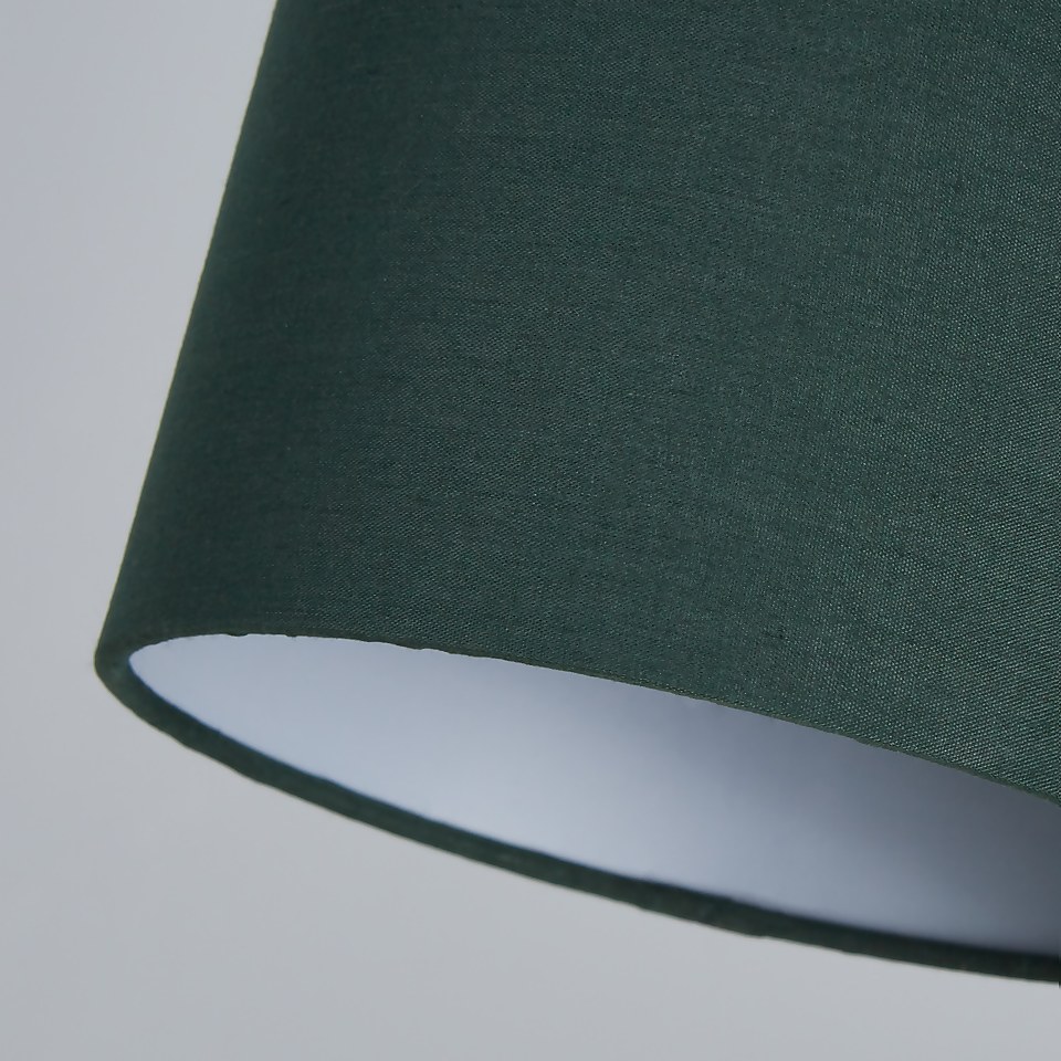 Clyde Cylinder Lamp Shade - 16cm - Emerald