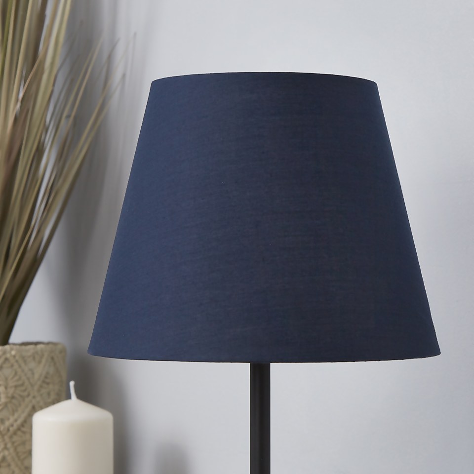 Clyde Tapered Lamp Shade - 20cm - Navy