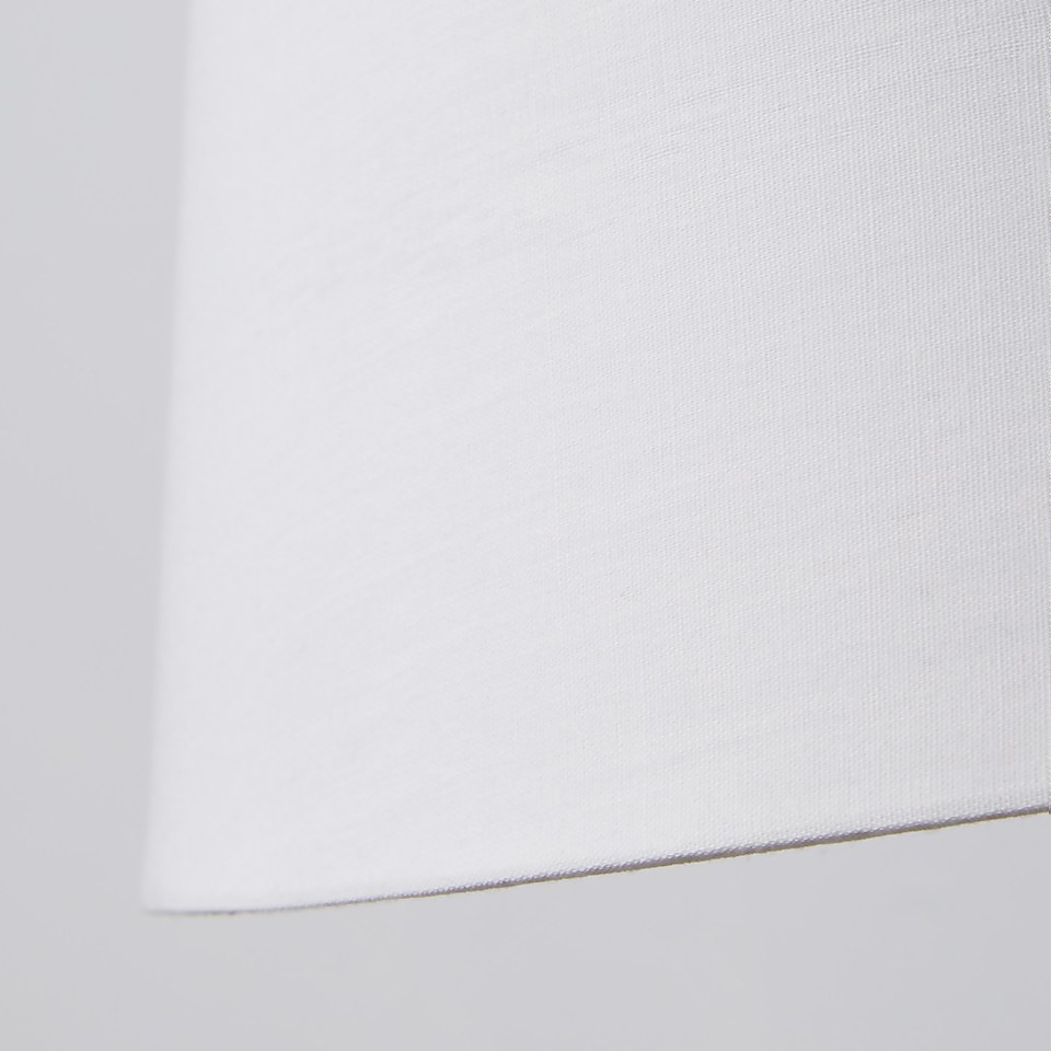 Clyde Tapered Lamp Shade - 20cm - White