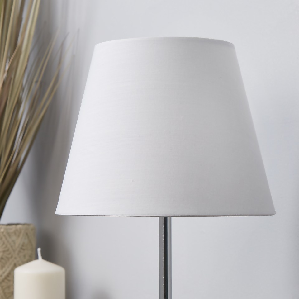 Clyde Tapered Lamp Shade - 20cm - White