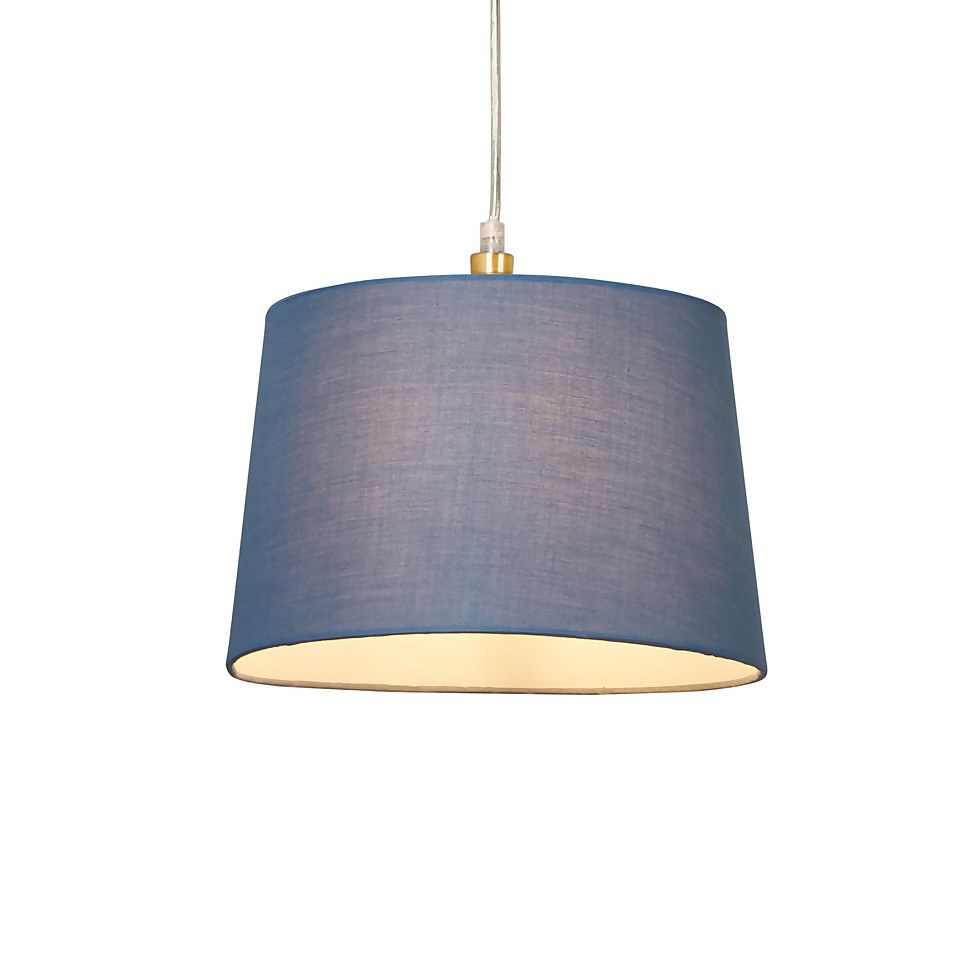 Clyde Tapered Lamp Shade - 30cm - Sky Blue