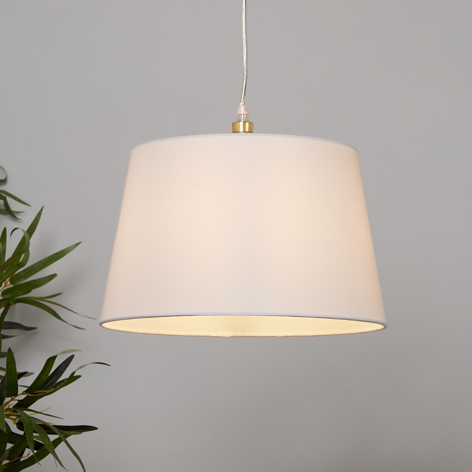 Clyde Tapered Lamp Shade - 30cm - White