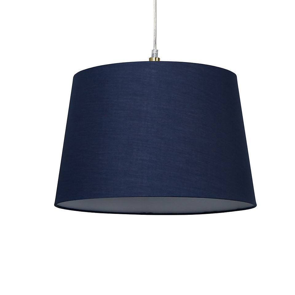Clyde Tapered Lamp Shade - 40cm - Navy