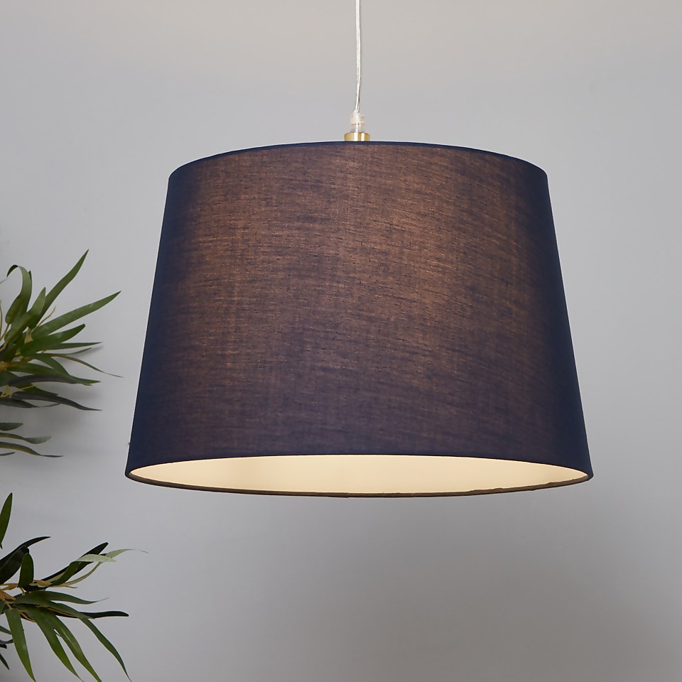 Clyde Tapered Lamp Shade - 40cm - Navy