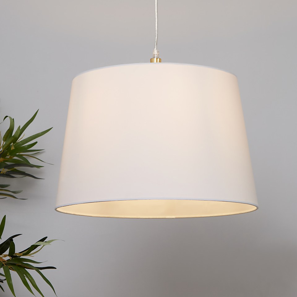 Clyde Tapered Lamp Shade - 40cm - White