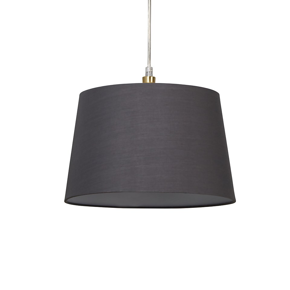 Clyde Tapered Lamp Shade - 30cm - Charcoal