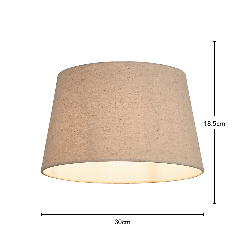 Finn Tapered Lamp Shade - 30cm - Natural