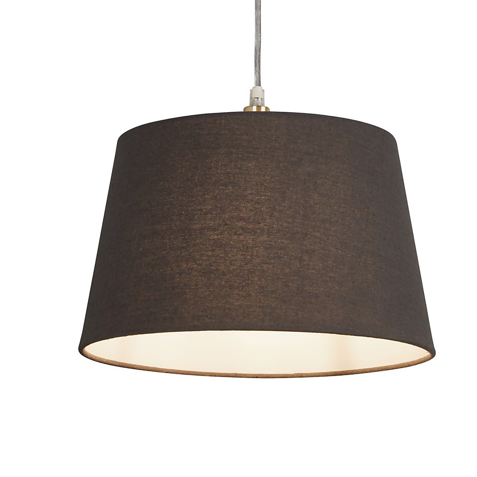 Finn Tapered Lamp Shade - 30cm - Charcoal