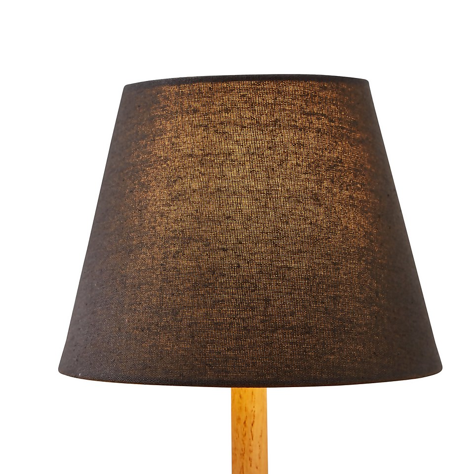 Finn Tapered Lamp Shade - 20cm - Charcoal