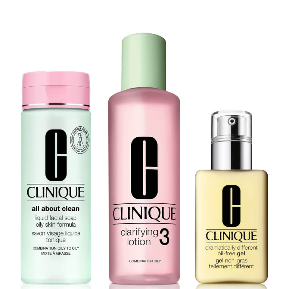 Clinique Morning Skincare Routine Bundle For Oily / Combination Skin