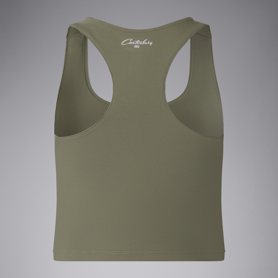 WOMENS CONVEX CROP VEST GREEN