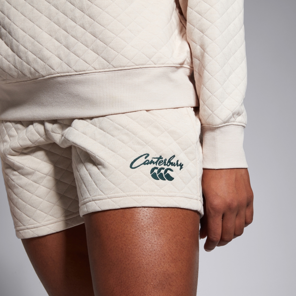 WOMENS SCENE-SET 5" KNIT SHORTS BEIGE