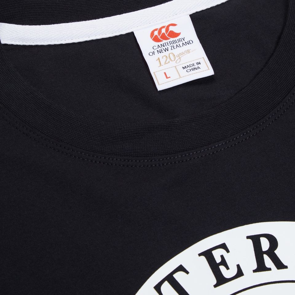 ADULT UNISEX SPORT DEPT LOGO SS T-SHIRT BLACK