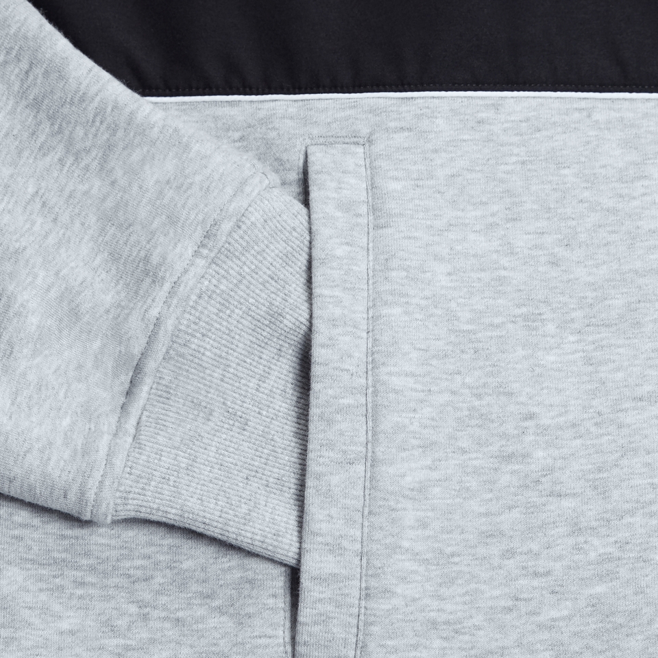 MENS LEGENDS PANEL HOODIE SWEATSHIRT BLACK