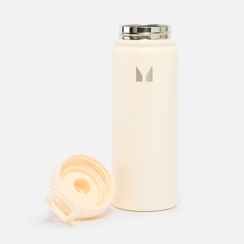 Medium Metal Water Bottle - Natural Cream