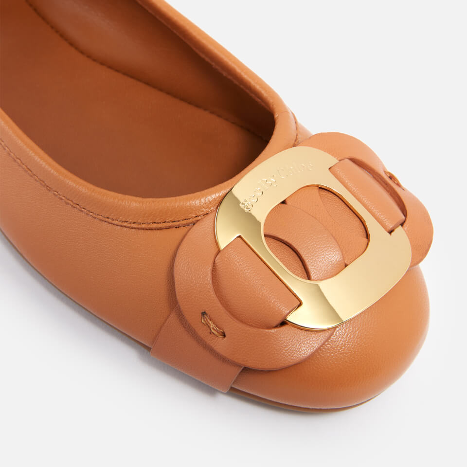 See by Chloé Chany Leather Ballet Flats - UK 3 2