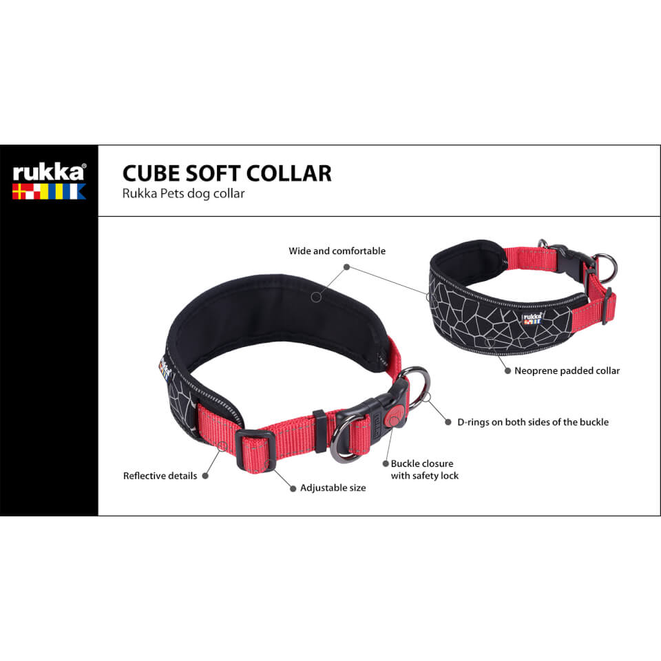 Cube Soft Collar - Classic Red