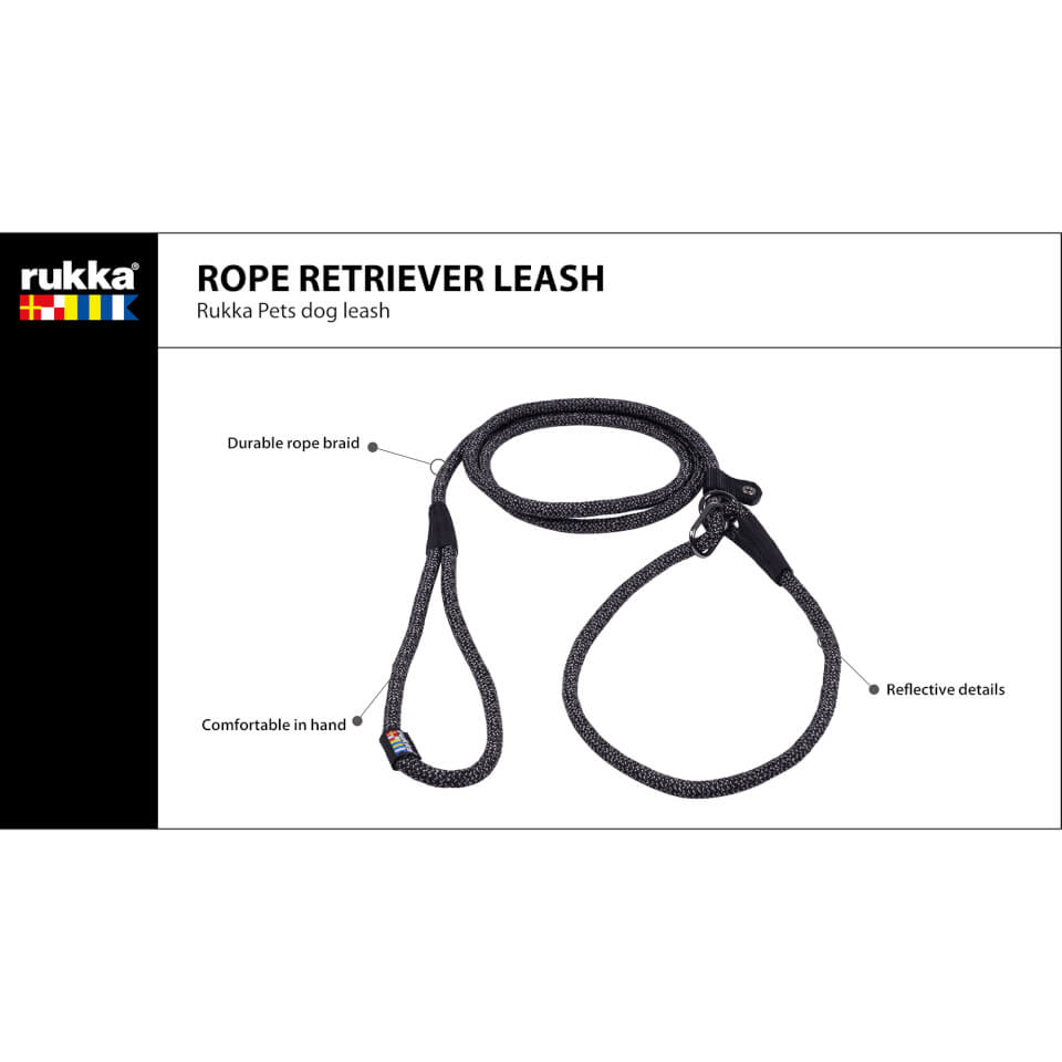Rope Retriever Leash - Black