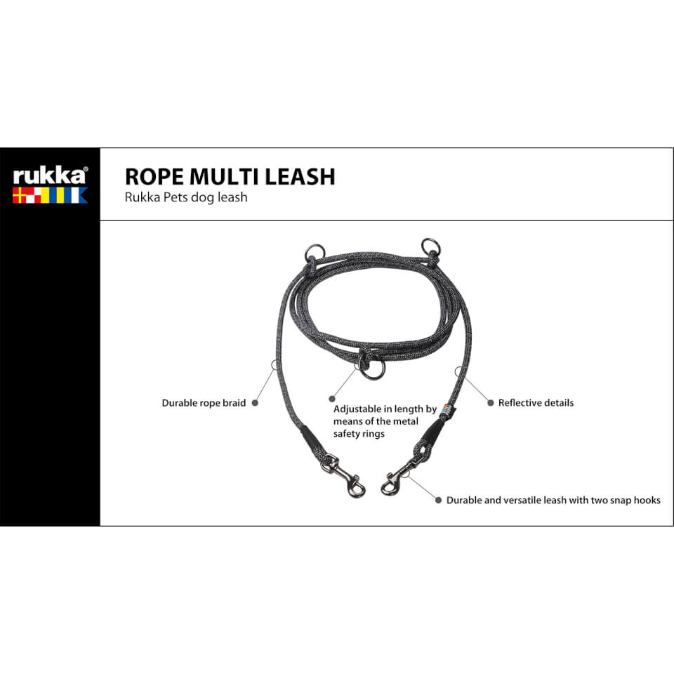 Rope Multileash - Black
