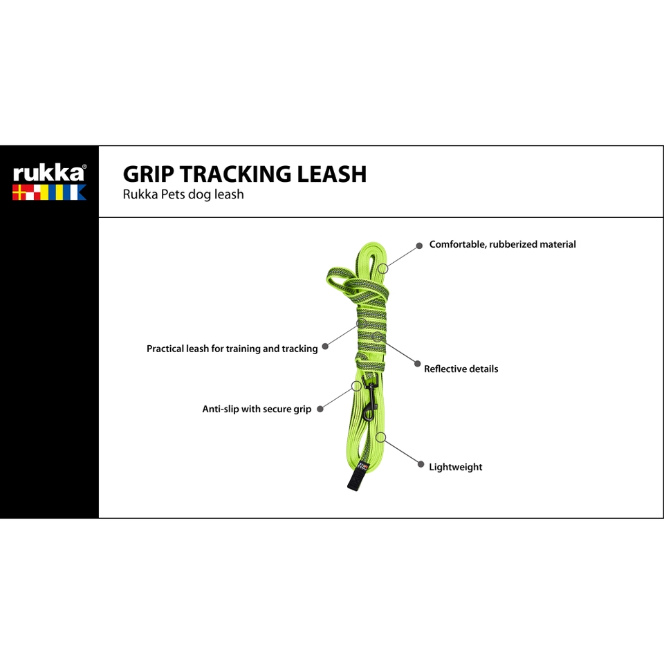 Grip Tracking Leash - Yellow