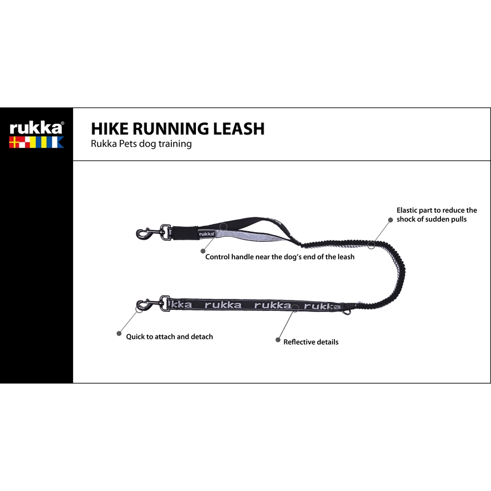 Hike Running Leash - Grey