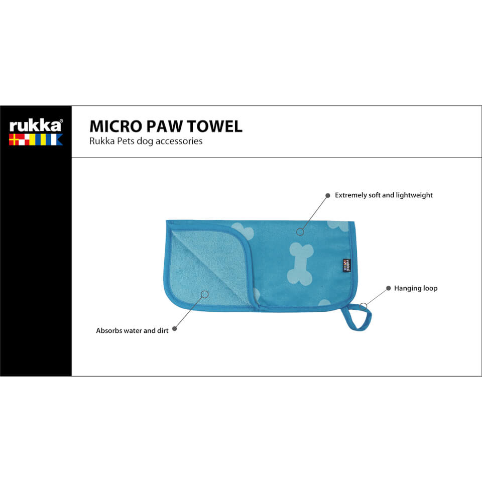 Micro Paw Towel - Turquoise
