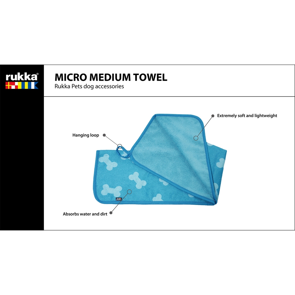 Micro Medium Towel - Turquoise