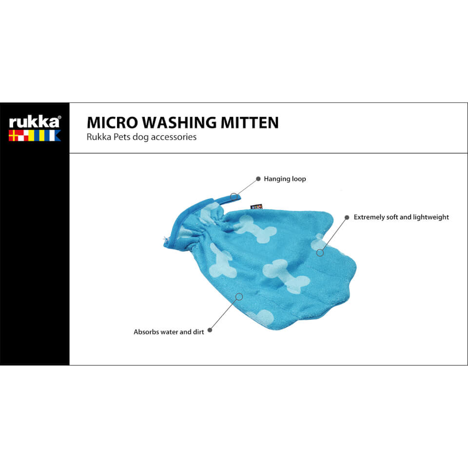Micro Washing Mitten - Turquoise