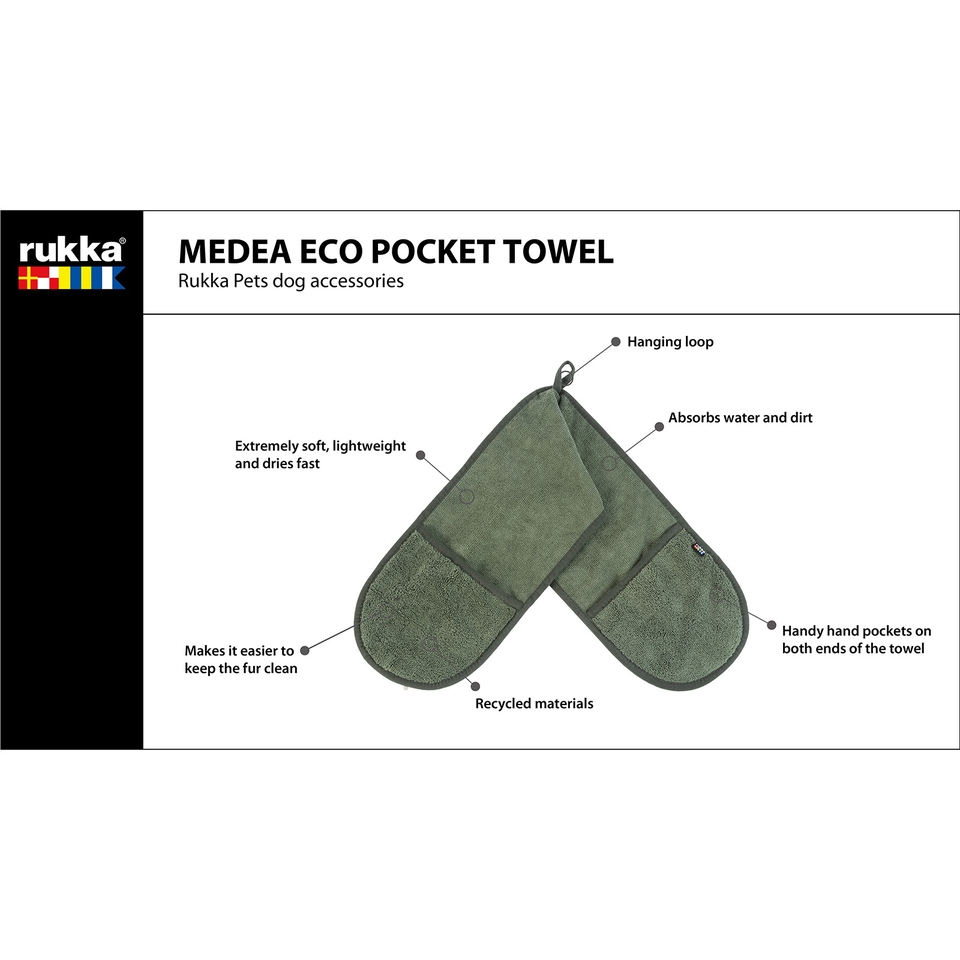 Medea Eco Pocket Tow - Dark Olive