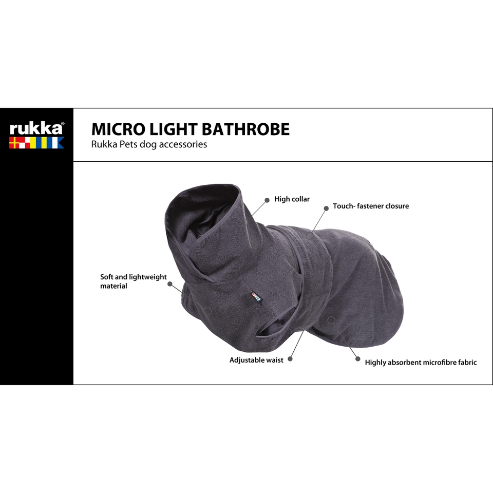 Micro Light Bathrobe - Anthracite