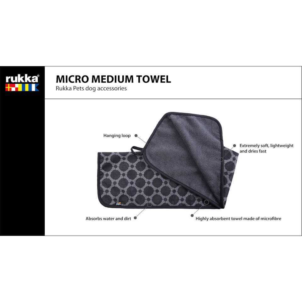 Micro Medium Towel - Anthracite