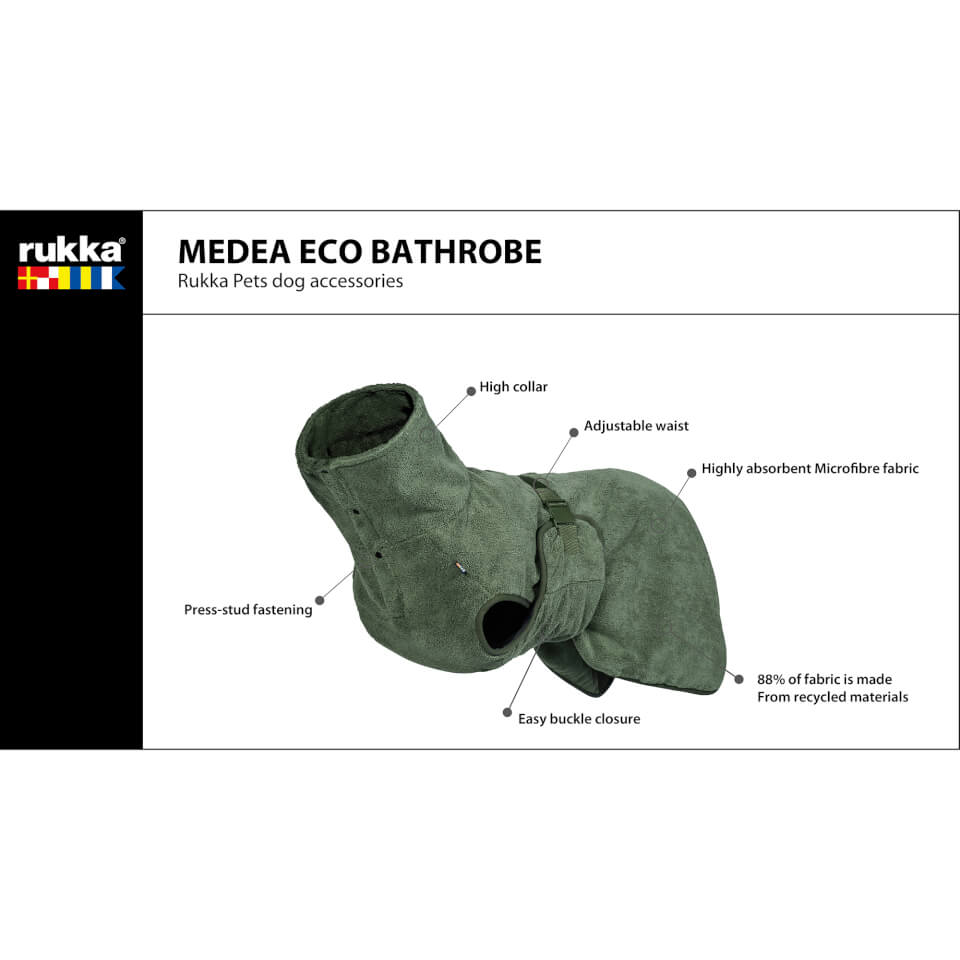 Medea Eco Bathrobe - Dark Olive