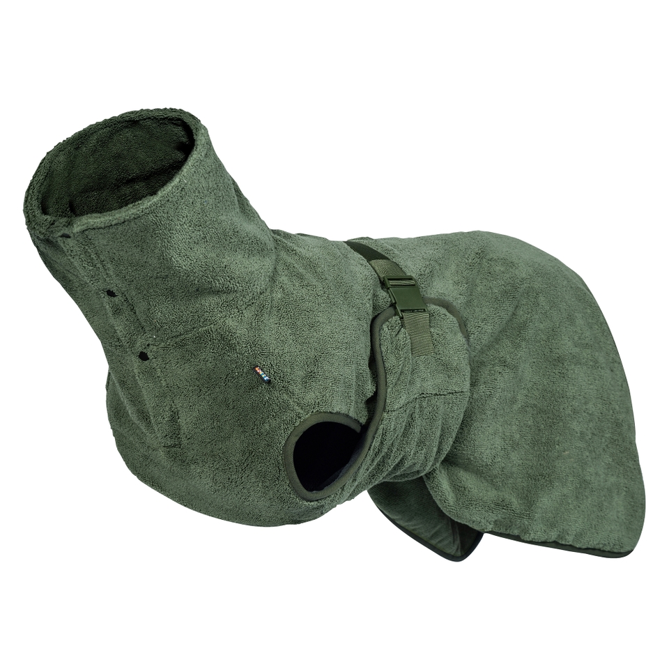 Medea Eco Bathrobe - Dark Olive
