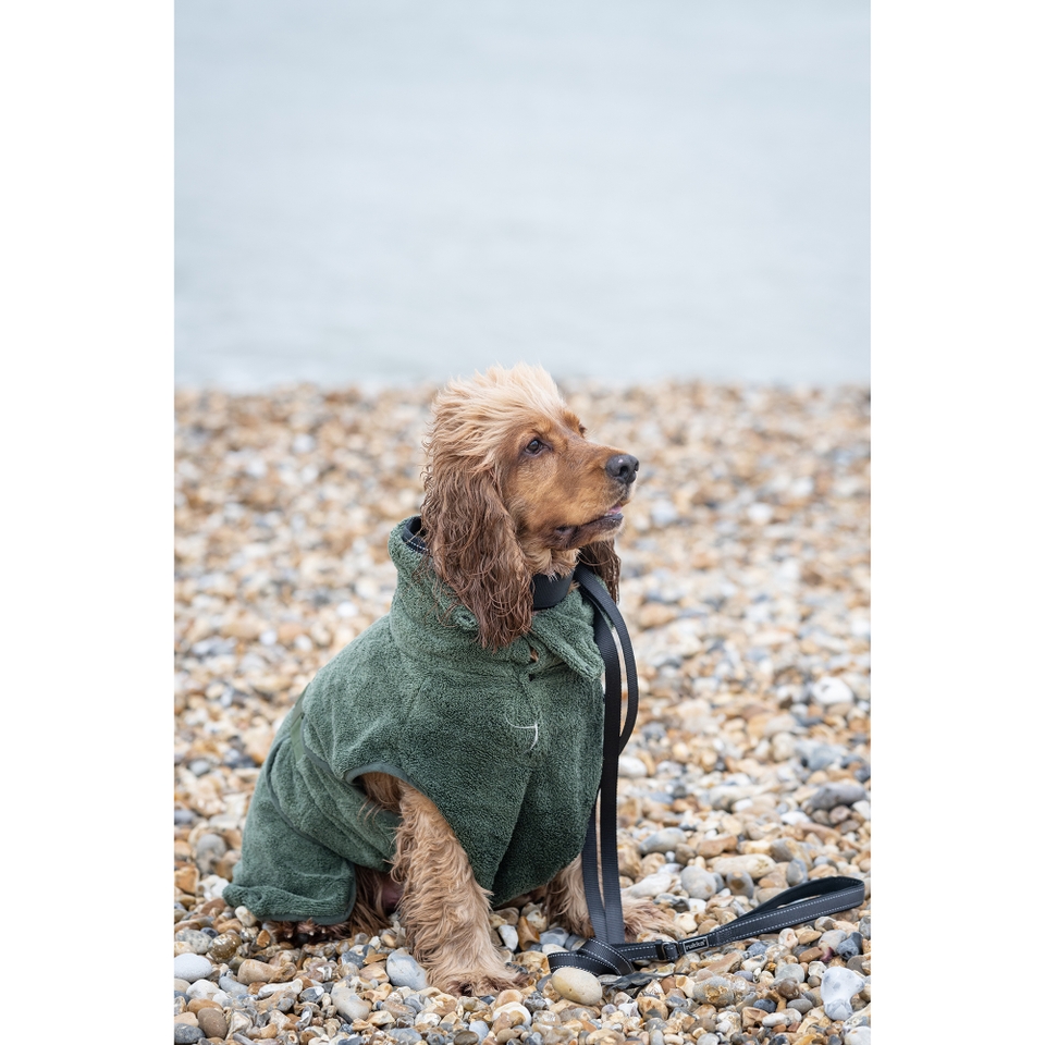 Medea Eco Bathrobe - Dark Olive